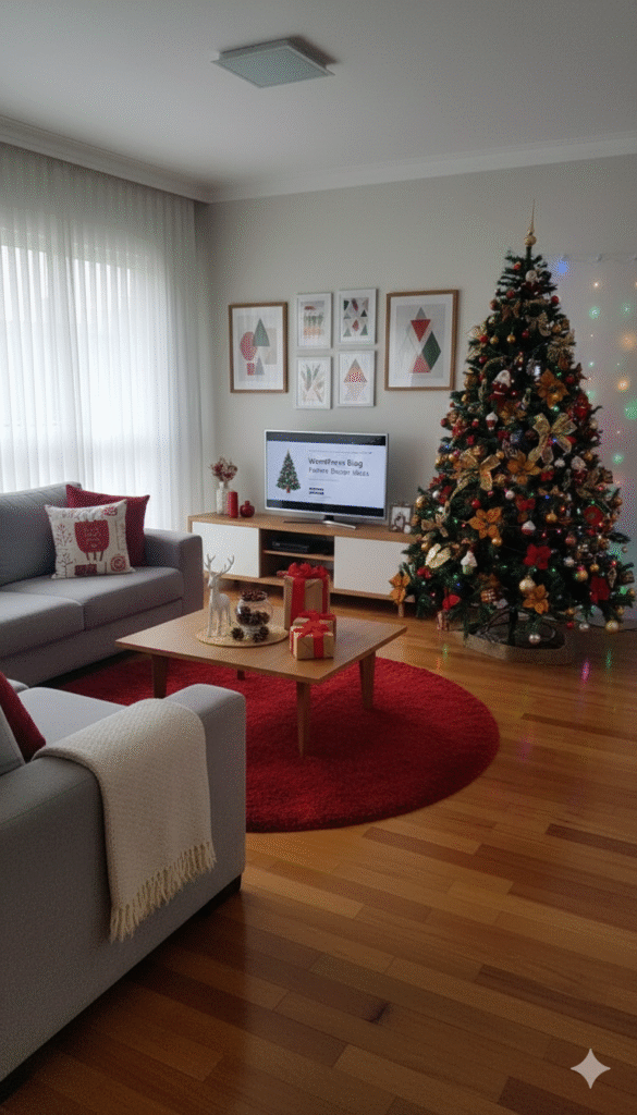 Casa organizada e decorada para o Natal gastando pouco